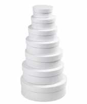 Witte ronde doos 8 5 cm